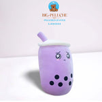 peluche tasse mauve