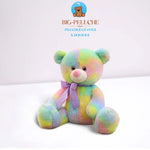 ours peluche multicolore