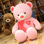 gros ours en peluche love rose