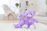 ours en peluche lavande