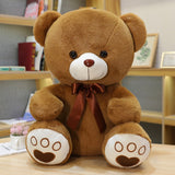 Nounours Géant</br>Ours en Peluche "Petit Noeud" Marron