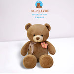 Nounours Géant</br>Ourson 100cm "Fleur" Marron