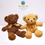 ours peluche Vintage ruban