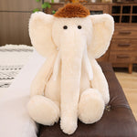 mammouth peluche blanc