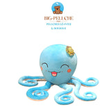 Peluche Géante</br>Peluche Pieuvre 1m Bleue