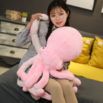 Peluche Géante</br>Peluche Pieuvre XXL Rose