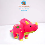 Peluche Tricératops Rouge